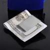 Money Clips High Quality Stainless Steel Metal Money Clip Fashion Simple Silver Dollar Cash Clamp Holder Bill Clamp for Men Women 240408