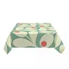 Tableau à table rectangulaire ajusté Orla Kiely Floral Floorpolpouth 45 "-50" Couvercle soutenu avec un bord élastique