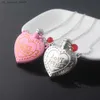 Colliers pendants Fashion Collier de coeur rose Collier pendent