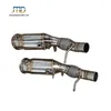 Downpipe för N20 F10 520i SS304 Rostfritt stål Performance Catless avgassystem - Aktivt ljud