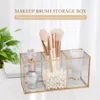 Storage Boxes Cosmetic Brush Holder Transparent Cosmetics Container Ring Pencil Lipstick Make Up Brushes Organizer