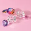 Vloeistoffen 1 stks nieuwe diamanten nagelbeker kristalglas dappen schotel bekerhouder met deksel acryl poeder vloeistof container nagels accessoires