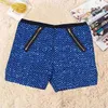 Dames shorts glanzende pailletten glanzende sexy feestclub mid taille glitter dance podium slanke bodems