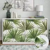 Wallpapers klassieke verse groene palmbladeren verwijderbaar behang elegante zelfklevende ventilatorkast stickers vrije tijd pvc kamer decor papier papier