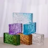 Dividers Double sided ice crystal glass brick partition wall crystal brick transparent bubble brick hot melt toilet