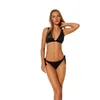 Bikini de meilleure qualité Set Two-Pieces Swimwear Femmes Couleur solide Blanc noir conçu en Espagne en gros