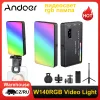 Аккумуляторы andoer w140 rgb светодиодная видеоизму