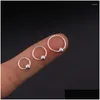 Orecchini per borchie Sterling Sier 925 per anelli del naso da donna Piercing Piercing originale di consegna di gocce di gioielli reali Otafc