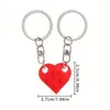 Keychains 1pcs Love Love Heart Building Bloum Buildouples Friends Amitié femmes hommes fille garçon garçon brique clés d'anniversaire cadeau