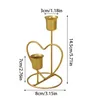 Titulares de vela simples Metal romântico Candlestick Stand Stand Stand Stand para festival de festas de casamento Decoração de mesa em casa