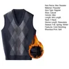 Men's Vests Vest Sweater For Men Clothes Autumn Winter Fashion Casual Solid Regular V-Neck Thick Fleece Warm