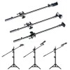 Accessories 360 Rotating Microphone Stand Boom Arms Mic Clip Phone Holder Extension Bracket 55CM Adjustable Clamp Microphone Accessories