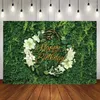 Party Decoration Tropical Green Leavesjungle Grass Leaf Wall Theme Wedding Birthy Baby Shower Pography Bakgrundsdekor Tillbehör