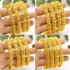 Aniid Dubai Gold Gold Banles for Women African African Bliskiego Wschodu Nigeryjskiego Wedna luksusowa biżuteria Brazylijska bransoletki Prezent 240407