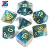 DICE ZŁOTA liczba akcesoria do gry kostki 7pcsset0123452528468