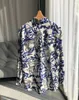 Camicette da donna birdtree 17,2 mm vera seta donna camicie floreali blu crepe de chine spostamento del lavano 2024 primavera estate t42927qc