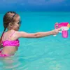 Waffenspielzeug Wasserpistolenpistole Squirt Wasser Blaster Waffe Spielzeug tragbarer Pressetyp Schütze Sprühwasserwerkzeuge für Kinder im Freien Strand 240408