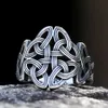 Cluster anneaux 2023 Nouvelle mode rétro celtique knot totem anneau nordique mythe viking warrior mens ring leader joelry fashion bijoux cadeaux240408