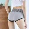 Women's Panties Female Flower Print Seamless Nylon Stretchy Tummy Control Waist Trainer Slimming Underwear Briefsfor Women Daily Wear