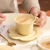 Tazze moderne a colori solidi tazze in stile europeo tazza d'acqua creativa semplice tazze di cereali di farina d'avena caffè personalizzato
