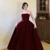 Party Dresses Harajpee Red Velvet Royal Sister Light Mognad unik lyxig årlig konferens Toast Vestido Trend 2024