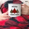 Canecas Cartoon Árvore de Natal Café de esmalte com xícaras de copos em casa cerveja cola drink suco caneca cozinha bebida presente de natal presente