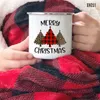 Mugs Cartoon Christmas Tree Enamel Coffee With Handle Cups Home Party Beer Cola Drink Juice Mug Kitchen Drinkware Xmas Gifts