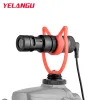 Mikrofonlar Yelangu Mic10 Video Mikrofon Kamera iPhone/Android Akıllı Telefon için Canon DSLR için Mikrofon Alüminyum Gürültü Azaltma