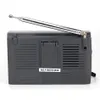 Volledige 10-bands radio AM FM Radio met vouwkoppeling FM/MW/SW1-8 luidspreker 3,5 mm Jack Mini Portable Radio voor ouderling KK-9803