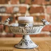 Candlers Creative Bird Aliteding Basin Gardening Holder Ornements décoratifs Retro et Old European Style Supplies