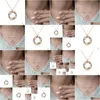 Цепочки настоящие ювелирные украшения Sier Butterfly Valley Lady Collese Delive Delivery Delivery Colence Pendants dhy3l