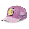 Nowa kreskówka baseballowa czapka Daffy Duck Mesh Bugs Bunny Trucker Piggy Boy Tennis unisex Regulowane plecy klamra
