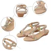 Sandales Summer Femmes Plat Beded Place string sexy Shoes Open Toe Shoes Slippers Footwear Plus