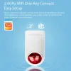 Siren Tuya Wifi Outdoor Sirene Alarm met batterij Back -up Smartlife app Remote Recurs Wireless Security Strobe Horn Luids Luids -flash