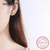 Stud Earrings 0.9CT D Color VVS1 EX Moissanite S925 Brilliant Round Cut Lab Diamond Platinum Plated For Women