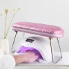 Médecine Angnya Pu Leather Manucure Table pratique Nail Art Oreiller à main Manucure Arm Rest Coussin confortable pour la manucure du salon de nong