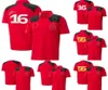 1 2023 Team Tshirt Nouveau Tshirt Polo Polo Driver Motorsport T-shirt Red Breathable Courte courte Jersey5499529