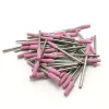 Bits HYTOOS 50Pcs Corundum Nail Drill Bit 3/32" Rotary Ceramic Stone Burr Manicure Cutters Drill Accessories Cuticle Nail Mills Tool