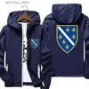 Giacche da esterno con cappuccio Bosnia e Herzegovina Flag campeggio camicia