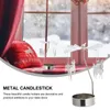 キャンドルホルダー2 PCSロマンチックな回転キャンドルスティック装飾的なクリスマステーブルセンターピースメタルスタンド