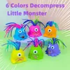 Kreatywne nowość śmieszne do ciągnięcia włosów będzie krzyczeć Little Monster Toys Squeeze Prank Fidget Sound Toy Dekompresja 240407