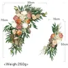 Flores decorativas 70x30cm artificial rosa casamento arco decoração de flores ao ar livre adereços de fundo t de esquina T adereços