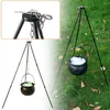 Garden Decorations Halloween Outdoor Campfire Tripod Big Witch Cauldron Decoration Candy Bucket On The Outer Porch