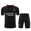 24/25 PSGES Tracksuit 2024 2025 Paris Sportswear Trainingspak Short Sheeved Suit voetbaltruien Kit Uniform Chandal volwassen Sweatshirt Sweater Sets Mannen Kinderen