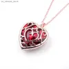 Pendant Necklaces Game Legend Of Necklace Evil Eye Red Heart Pendant Lovers Friendship Gift Jewelry Accessories240408