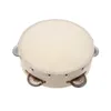 Dekoracja imprezowa 6 -calowa ręka trzymana Tambourine Drum Bell Metal Jingles Percussion Musical Toy na gry dla dzieci KTV