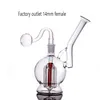 Atacado 6 braço Matriz de árvore Perc narguilé 14 mm de vidro fêmea Bong Honeycomb Dab Rig Bubblers fumando shisha com tubo de queimador de óleo de vidro masculino e tigela de ervas secas de tabaco