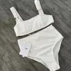 Dames badmode zomer Franse bikini -ontwerper gebreide wear luxe cel zwempak set meisjes strandkleding merk vijf