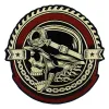 Borstar Broderi Gear Skull Patches Motiv Applique Iron på klistermärken för jacka Back Punk Bike Badges