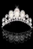 Billiga 18017 Vacker elegant mitation Pearl Rhinestone Inlay Crown Tiara Wedding Bride Hair Comb Crowns for Prom Party Evening1328417